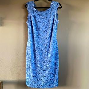Blue with Sequin dress size 6